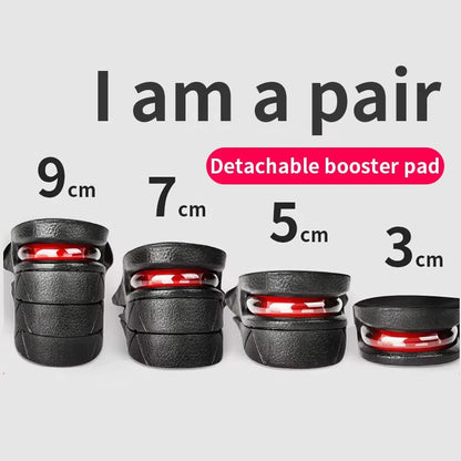 Height Increase Insoles Air Cushion Elevator Shoe Insole Lifts Kits Inserts for Men Women Taller Insoles 3-9Cm Variable Height